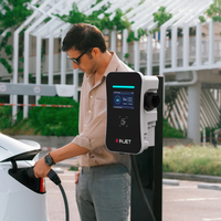 Chargeur EV AC commercial INJET Swift Pro Touch New 22KW Type 2 avec OCPP 2.0.1 IP65 APP/RFID pour recharge par destination