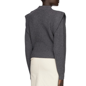 <span class=keywords><strong>Pull</strong></span> ample en tricot épais à manches papillon, <span class=keywords><strong>fait</strong></span> <span class=keywords><strong>main</strong></span>, col rond, pour femme, vente chaude 2022 - Product Image 3