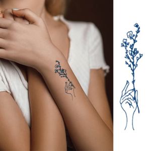 <span class=keywords><strong>Tatuajes</strong></span> Temporales <span class=keywords><strong>de</strong></span> Papel Ecológicos, <span class=keywords><strong>Pequeños</strong></span>, Sexys y Modernos, con Diseños <span class=keywords><strong>de</strong></span> Hierbas, Duran 15 Días, Semipermanentes, para Dedos, Resistentes al Agua - Product Image 1