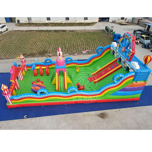<span class=keywords><strong>Parc</strong></span> de trampoline gonflable de cirque et de carnaval, clown, montgolfière, aire de jeux multi-activités, toboggan, centre de divertissement à thème - Product Image 4