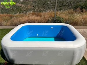 Inflatable nổi nền tảng hồ bơi thuyền bến cảng nước nệm nổi phao Dock nền tảng hồ bơi với chỗ ngồi - Product Image 3