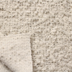 Tissu bouclé en laine et polyester 600 GSM, texture tweed bouclée, largeur 135 cm, <span class=keywords><strong>pour</strong></span> la confection de vestes, manteaux et cardigans <span class=keywords><strong>pour</strong></span> femmes - Product Image 4