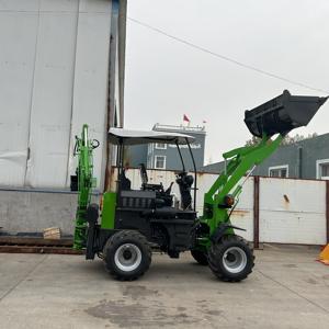 Mini retroexcavadora de alta calidad, cargador frontal, motor Kubota, rueda hidráulica, maquinaria de movimiento de tierras, dirección deslizante, tipo Mini volquete - Product Image 2