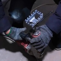 Perforateur de murs carré FEIDA pour électriciens, outil spécial pour boîtes de jonction, compatible avec les marteaux perforateurs et les perceuses à percussion