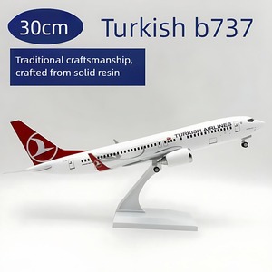 Multi Style 1:250 Boeing B737, 30CM gesimuleerd vliegtuigmodel hars solide statische decoratie - Product Image 3