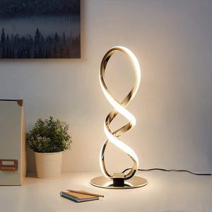 Lámpara de Mesa Decorativa Creativa PM Cross Border Popular de Aluminio con Doble Espiral, 3 Colores, Regulación Infinita, Lámpara <span class=keywords><strong>LED</strong></span> de Barra - Product Image 2