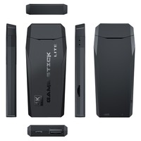 Console de jeu rétro portable M8 4K avec deux manettes sans fil 2,4 GHz/BT, 64 Go de stockage intégré, 15001-20000 jeux, stockage extensible