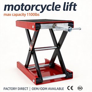 Élévateur hydraulique pour moto avec rampe pour motos de grande cylindrée – Outils de réparation pour atelier - Product Image 3