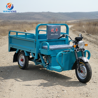 Tricycle électrique de marque chinoise, capacité de charge élevée de 400 kg, tricycles de transport avec panneau de couverture avant
