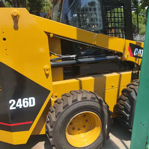 Cargadora de Ruedas Compacta CAT 246D Usada Original, Elevación Radial, Buen Estado de Funcionamiento, Maquinaria de Construcción - Product Image 4