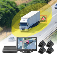 Cámara Panorámica 3D de 360 Grados con IA BSD, Sistema de Cámara de Visión Panorámica 3D de 360 Grados para Camiones de Trabajo Pesado, Estacionamiento de Autocaravanas/Caravanas