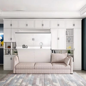Salon Type Vertical Pliant Murphy <span class=keywords><strong>Mur</strong></span> <span class=keywords><strong>Lit</strong></span> Canapé Invisible Bibliothèque Combinaison Intégré <span class=keywords><strong>Lit</strong></span> Simple Ménage Chambre - Product Image 3