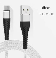Kabel pengisi daya ponsel, 3ft 6ft 9ft 3A pengisian cepat kabel Data Usb c kabel Data pengisian daya untuk ponsel