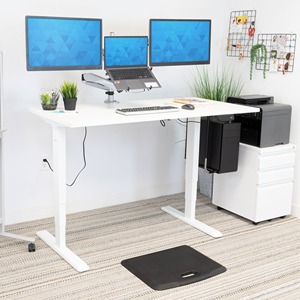 Marco de escritorio de oficina inteligente moderno: elevación eléctrica de un solo motor ajustable en altura, mesa de ordenador de pie ideal para oficinas - Product Image 2