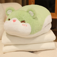 Coussin chauffe-mains en peluche hamster mignon avec couverture – Cadeau d'hiver chaud pour le bureau, la maison et la voiture