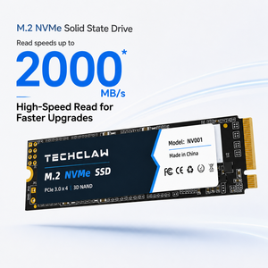 E9 Disque SSD interne M.2 NVMe PCIe 3.0 à boîtier plastique 128 Go-2 To haute vitesse pour installation système PC et mise à niveau du système d'exploitation - Product Image 5