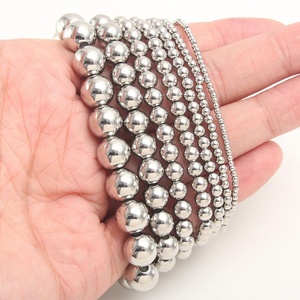 Bracelet vintage personnalisé en gros, plaqué or 18 carats, bijoux en acier inoxydable, bracelet à perles, cadeau pour femme - Product Image 6