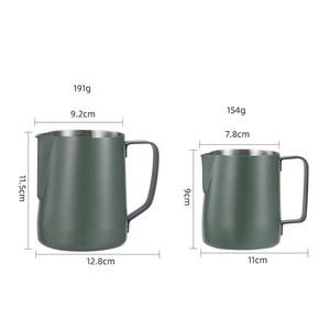 Jarra de <span class=keywords><strong>café</strong></span> al vapor de acero inoxidable, jarra para <span class=keywords><strong>café</strong></span> expreso, jarra para espuma, jarra para <span class=keywords><strong>café</strong></span>, leche, arte Latte - Product Image 3