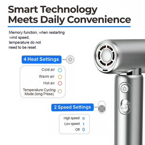 تكنولوجيا البلازما الأيونيتيكتيولوجي تعمل على تحييد الشعر الساكن وتقلل من التجعد بمحرك تيار مستمر من Frizz W للسفر من أجل سلاسة - Product Image 3