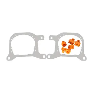 TAOCHIS Auto-Styling-Adapter-Rahmenmodul-Set Halterung Halter für VW Volkswagen Tiguan 2013-2017 niedrige Konfiguration Xenon Hella 3R
