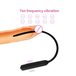 柔軟なシリコン挿入可能振動スティック男性玩具親密な刺激と感覚的な喜び - Product Image 1