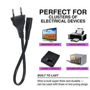 Cable CEE 7/16 de 2 pines de la UE a conector C7 Figura 8 Cable de alimentación para enchufe de Europa - Product Image 4