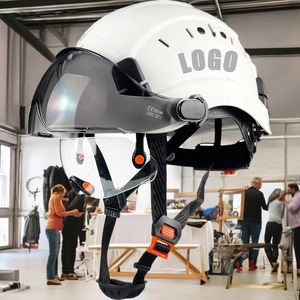 CE EN397 ANSI Z89 인증 조정 가능한 건설 안전 헬멧 핫 세일 ABS 등산 작업 구조 통기성 하드 모자 - Product Image 1