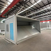 Maison conteneur préfabriquée pliable de 20 pieds ou 40 pieds, extensible et détachable, pour servir de bureau, d'hôtel, de magasin extérieur ou de kiosque