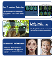 Analyseur de peau du visage et du cuir chevelu 3D IA, imagerie multi-lumière, acné, rides, pigmentation, pores, microbiome, utilisation en salon et à domicile