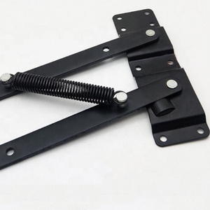 Mesa de Centro Plegable Moderna de Hierro con Mecanismo de Elevación, Grosor de 2.0 mm, Color Negro, con Bisagra de Resorte Oculta para Sala de Estar y Cocina - Product Image 4