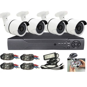 Système de caméra de surveillance AHD 4 canaux, 200 caméras CCTV, vision nocturne extérieure, 30 m IR, avec prise en charge de la carte Micro SD - Product Image 1