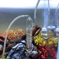 JR Super qualité en forme de U Aquapro Aquarium verre acrylique CO2 diffuseur atomiseur compteur de bulles avec remplacement de ventouse