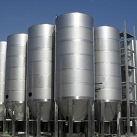 Cuve de Fermentation de Bière en Acier Inoxydable HG 2000L avec Chemise de Refroidissement, Dimensions et Tension Personnalisables, Haute Productivité