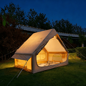 Tente gonflable à double porte avec cheminée, 3x2.1x2m, tente pneumatique en Oxford 300D, imperméable, tente chaude pour le <span class=keywords><strong>camping</strong></span> hivernal, 14KG, portable - Product Image 2