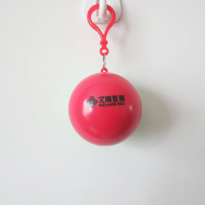 Personalized Keychain Ball <b>Poncho</b> Disposable Raincoat <b>Poncho</b> Ball with logo Printing - Product Image 6