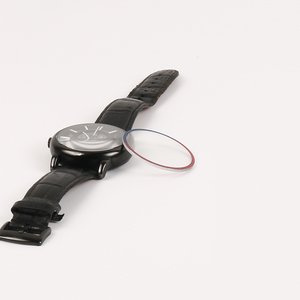 Cristal de reloj de zafiro rojo degradado con borde galvanoplastia duro y resistente a los arañazos AR AF recubierto - Product Image 1