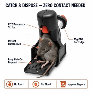 Nuevas trampas para ratas, ratones y cucarachas, atrapa ratas grande con gas CO2, estación <span class=keywords><strong>de</strong></span> trampa para ratas y ratones, para uso comercial en interiores y tuberías <span class=keywords><strong>de</strong></span> drenaje. - Product Image 3
