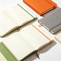 Cuaderno Personalizado de Cuero PU con Cubierta de Tela, Mini Diario con Páginas de Composición, Estampado en Relieve Plateado y Laminado Brillante