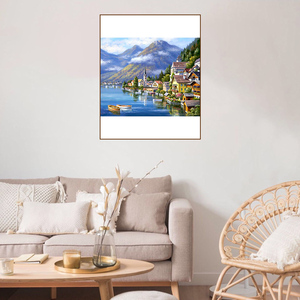 Bán Sỉ Tranh Thêu Chữ Thập Phong Cảnh Nông Thôn Tự Làm Thủ Công Hỗ Trợ Tùy Chỉnh Bộ Dụng Cụ Thêu Chữ Thập 11CT 30*40Cm MOQ Thấp - Product Image 3