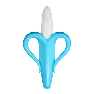 Đào tạo chất lượng cao chuối Teether bán Hot mềm bé Silicone teethers bé ngón tay bàn chải đánh răng bé Silicone cắn vui vẻ - Product Image 3