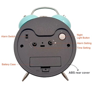 Top bán 4 inch kim loại ngủ đồng hồ báo thức với kim hiển thị tùy chỉnh bảng nhắc nhở đồng hồ báo thức - Product Image 5