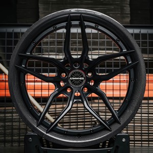 Jantes en fibre de carbone forgée légères pour BMW Série M, Mercedes <span class=keywords><strong>AMG</strong></span>, Porsche 911, jantes de course 5x108 5x112 5x120 - Product Image 2