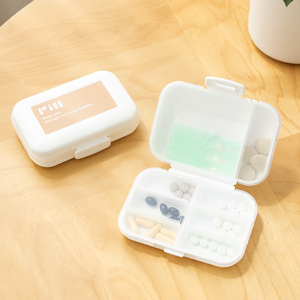 Sdlp Mini Pill Box Plastic Sealed Compartmentalized Medicine Storage Case Red Label - Product Image 4