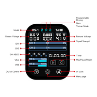 HotRC DS800 8CH Control Remoto 2.4GHz Transmisor y Receptor RC de Una Mano para Barco Cebador RC, Remolcador, Crawler, Tanque, Robot