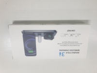 Vente directe d'usine, nouveau chargeur sans fil rapide, cadeau portable, support de charge de téléphone portable 3 en 1, chargeur sans fil