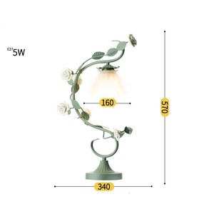 Lampe de table coréenne, fleurs de jardin, lampe de chevet pour chambre à coucher, lumière créative pour mariage, cadeau chaleureux et romantique, lampe rose de table - Product Image 6