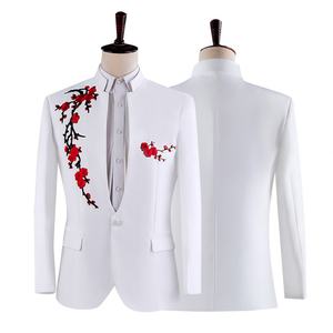 ชุดสูทจีนผู้ชาย ชุดนักร้องประสานเสียงขนาดใหญ่ ชุดแสดงบนเวทีสำหรับวัยรุ่น ชุดพิธีกร ชุดสูทผู้ชาย - Product Image 3