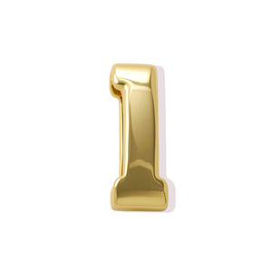 Ciondoli Numerici Dorati a Bolla da 0 a 9, Pendenti Lisci in Metallo per Bracciali Fai-da-Te, Collane, Accessori Personalizzati per Gioielli di Compleanno - Product Image 4