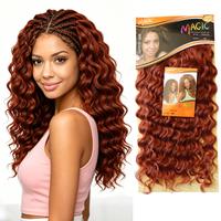 Extensions de cheveux synthétiques ondulés Freedom Beyonce, double trame, pour le marché sud-africain, vente en gros