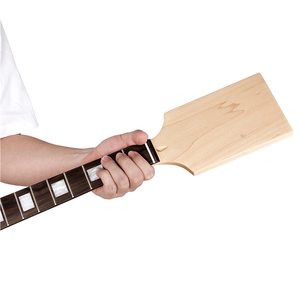 Kit de guitarra DIY personalizado sin terminar, cabezal de paleta sin acabar, mástil de guitarra de arce canadiense atornillado, 22 trastes - Product Image 3
